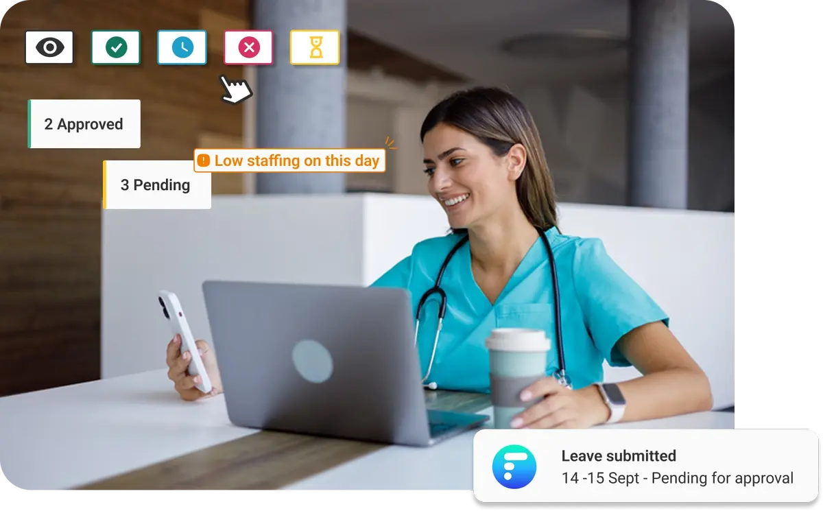 Time-off request management illustration