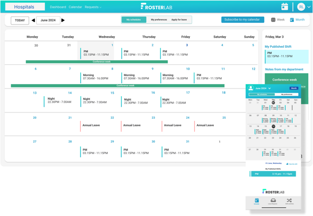 Free Staff Rostering Software - RosterLab | RosterLab