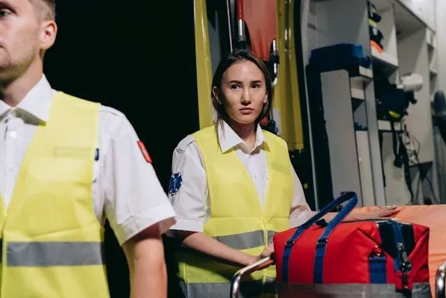 emergency medical team during night shift