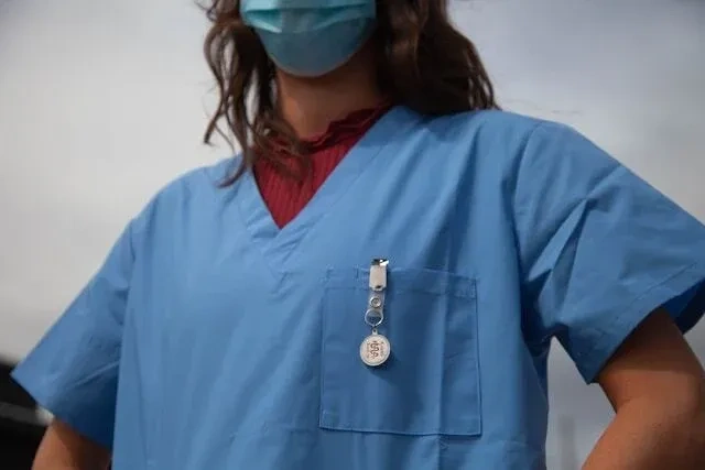 nurse with mask on