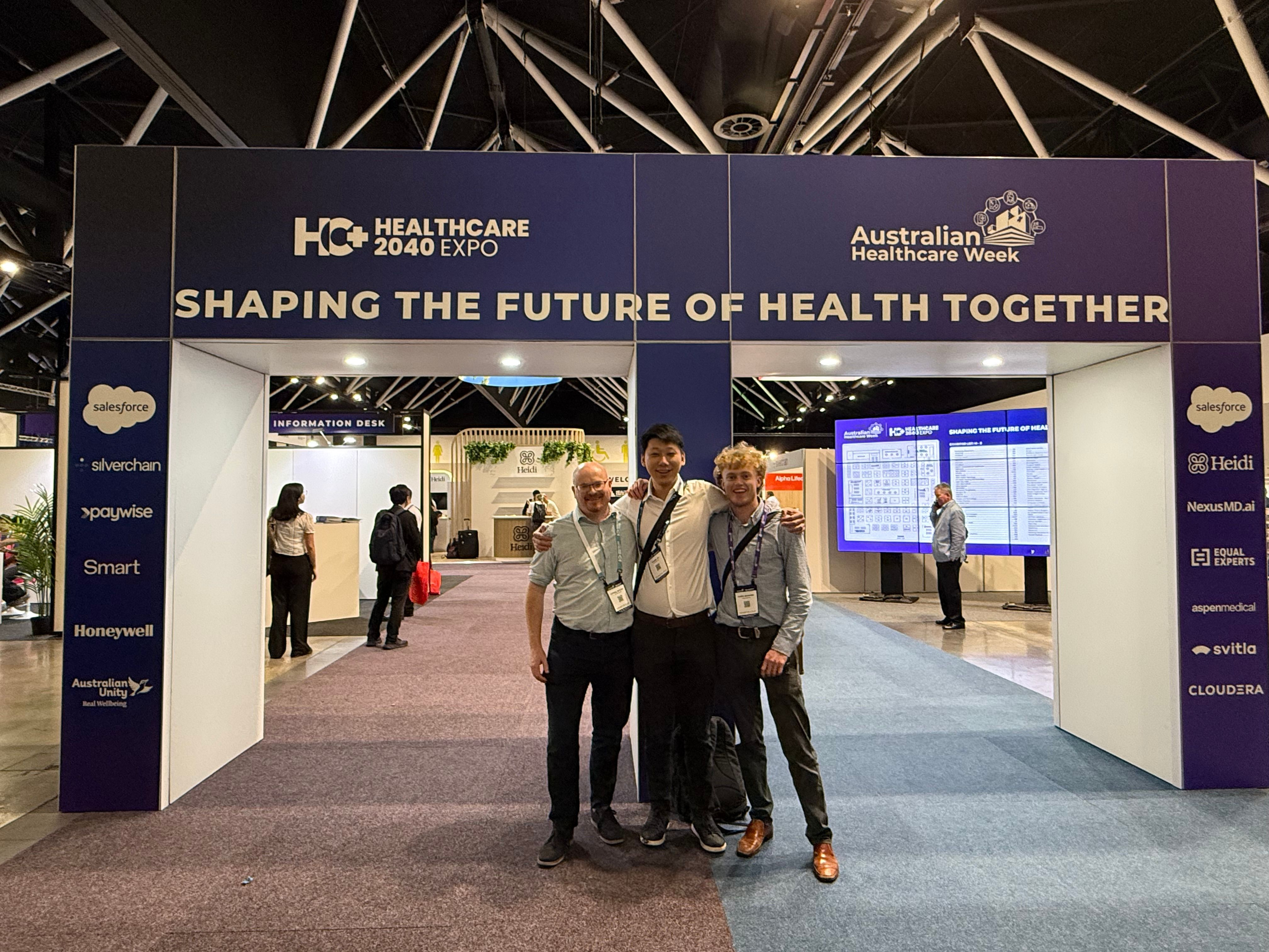 Photo of Daniel Ge and Chris Manning at Australian Healthcare Week 2026