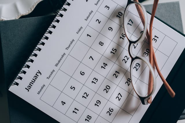 paper staff scheduling calendar
