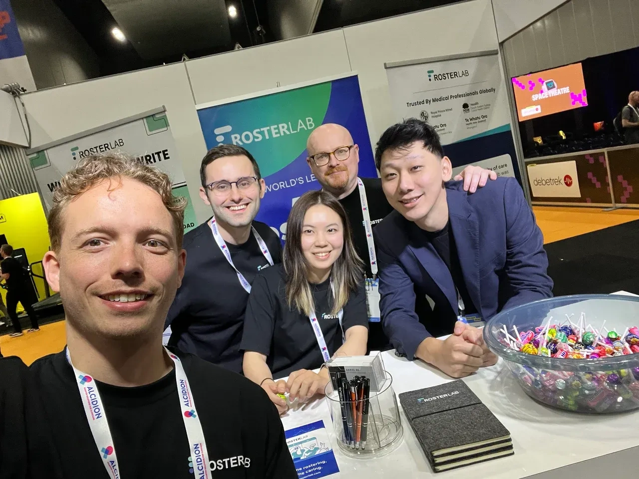 selfie of the rosterlab team