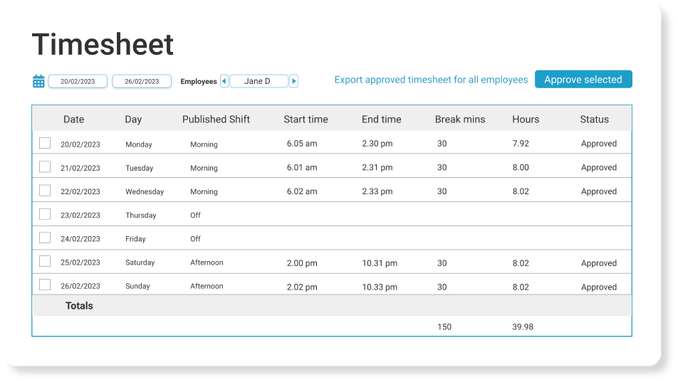 timesheet